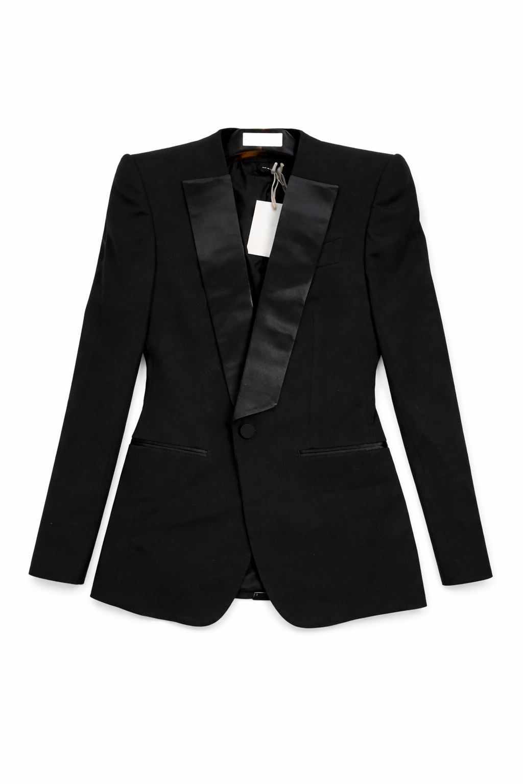 TOM FORD SINGLE BREASTED SHAWL LAPEL CROPPED TUXEDO JACKET BLAZER Size I 38 XS Ladies