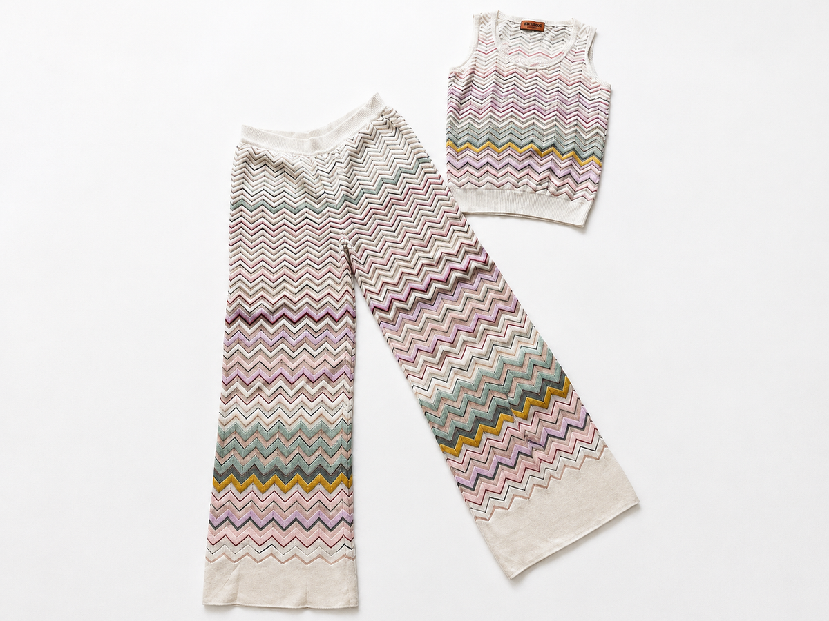 Missoni Milano Knit Co-Ord Set Size I 42 ladies