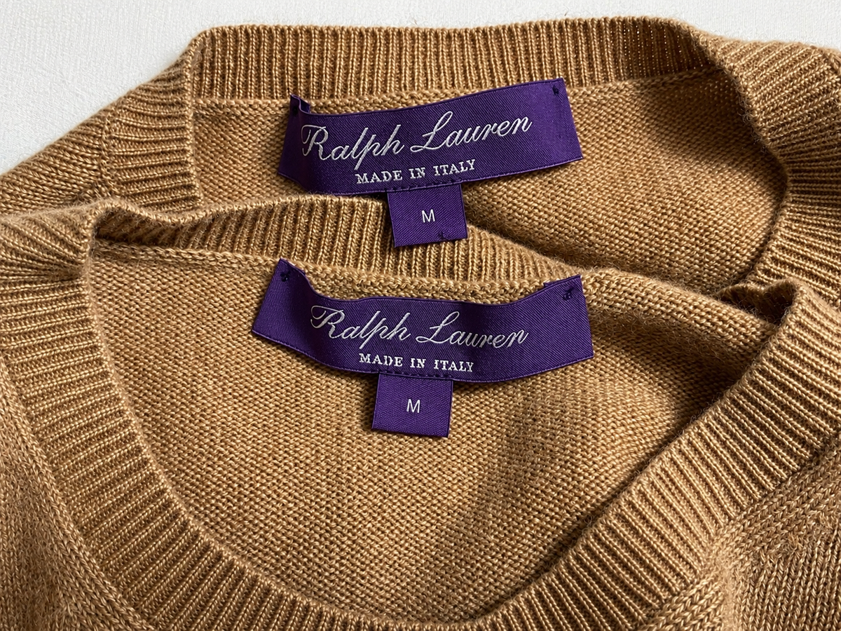 Ralph Lauren Purple Label Cashmere Twin Set Cardigan & Sleeveless Top – Size M ladies
