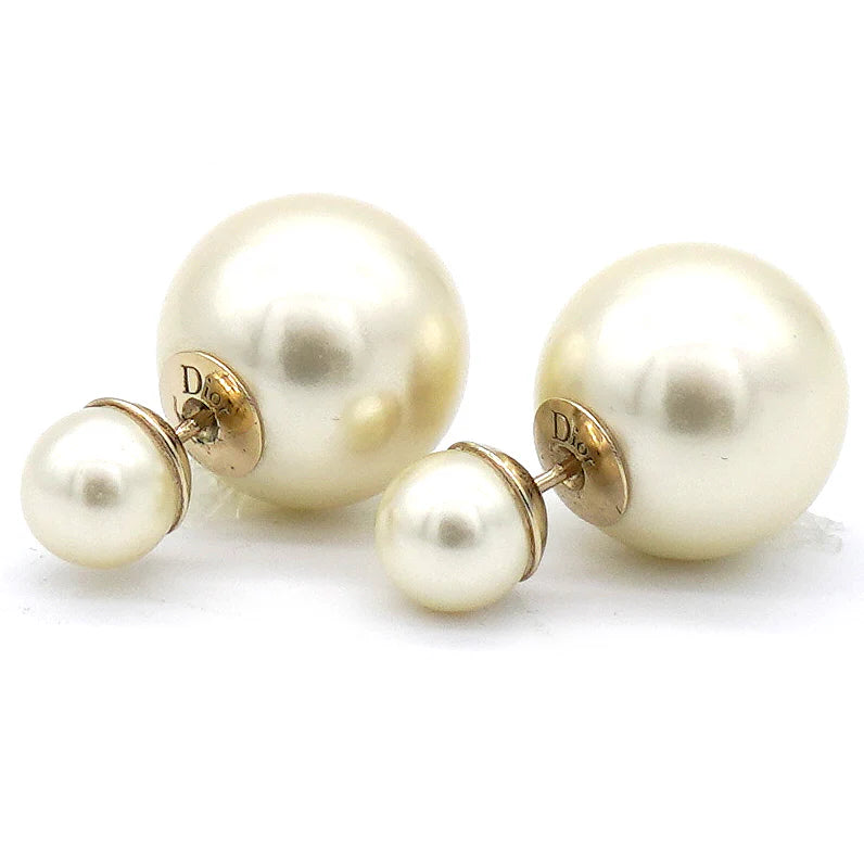 Christian Dior Pearl Mise En Dior Tribal Earrings ladies
