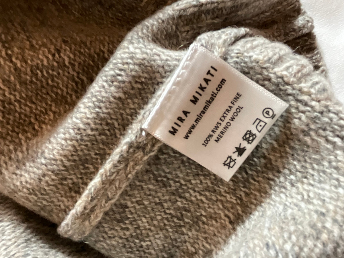 Mira Mikati Extra Fine Merino Wool Embroidered Pullover Sweater Jumper Size EU 38 ladies