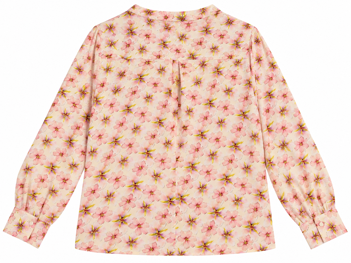 Zadig & Voltaire Torny Floral Print V-Neck Blouse Tunic Size S ladies