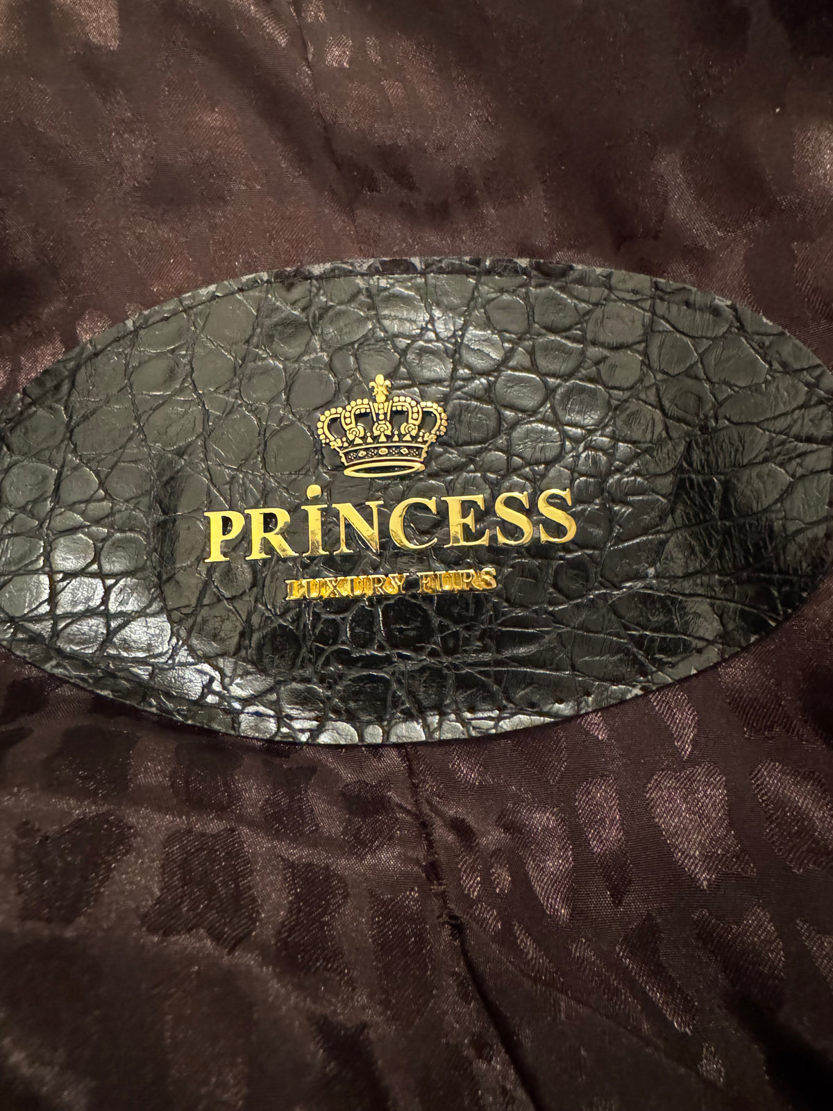 Princess Luxury Furs – Dark & Light Brown Ombre Mink Fur mid length Coat Size 36 UK 8 US 4 ladies