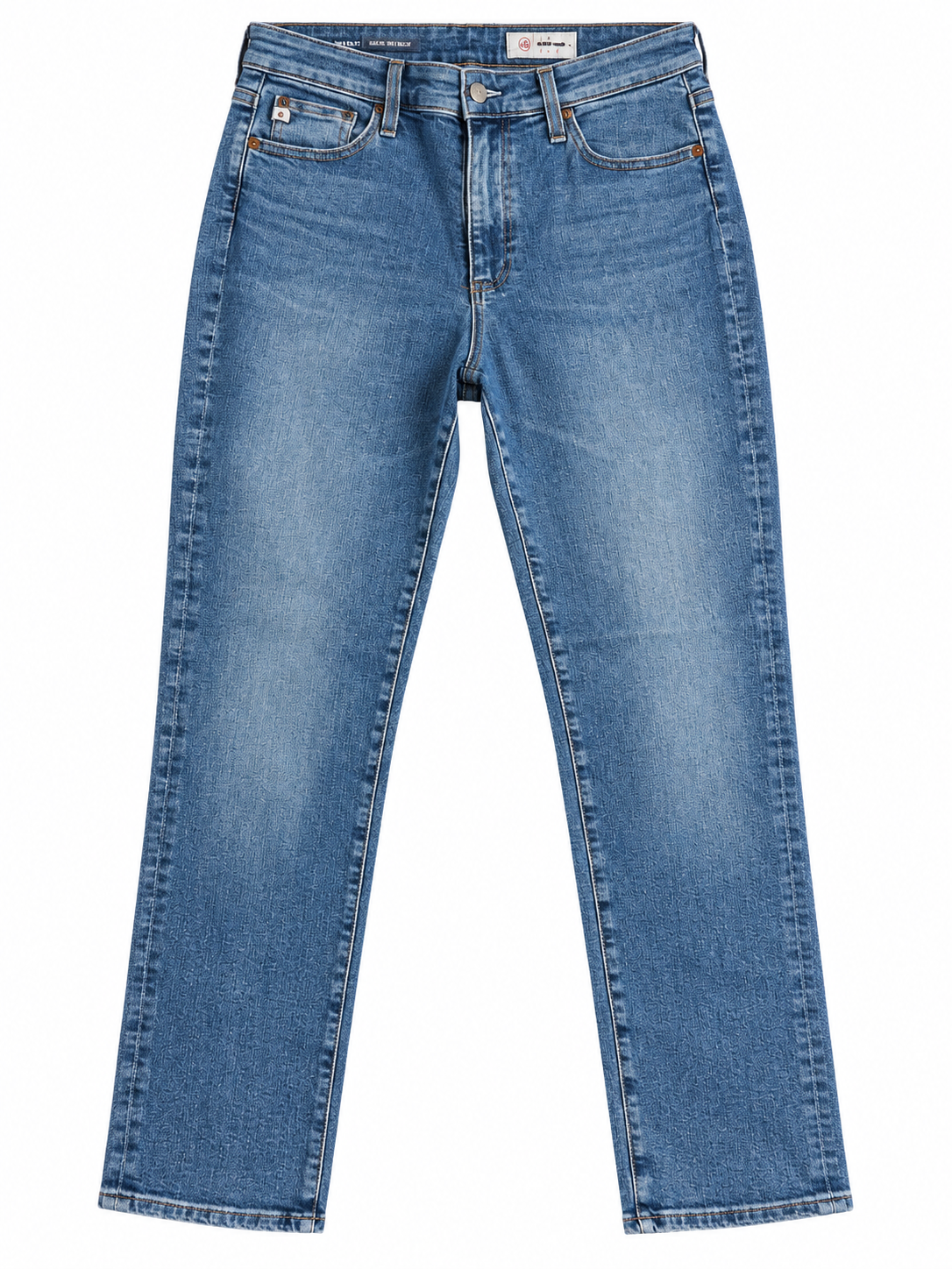AG Adriano Goldschmied Mari Mid-Rise Crop Slim Straight Jeans ladies