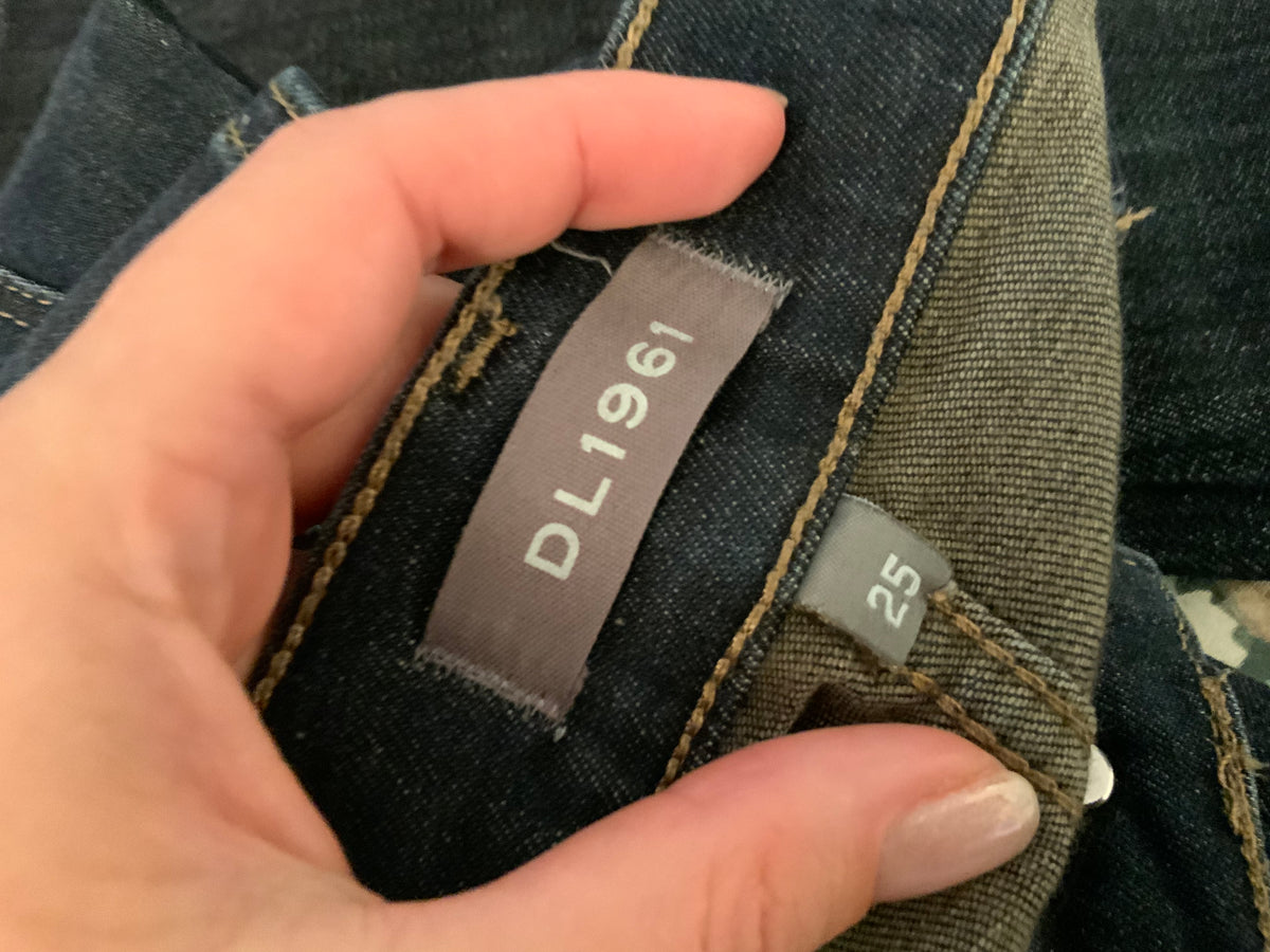DL1961 Florence Ankle Maternity Jeans in Willoughby Blue Size 25 ladies