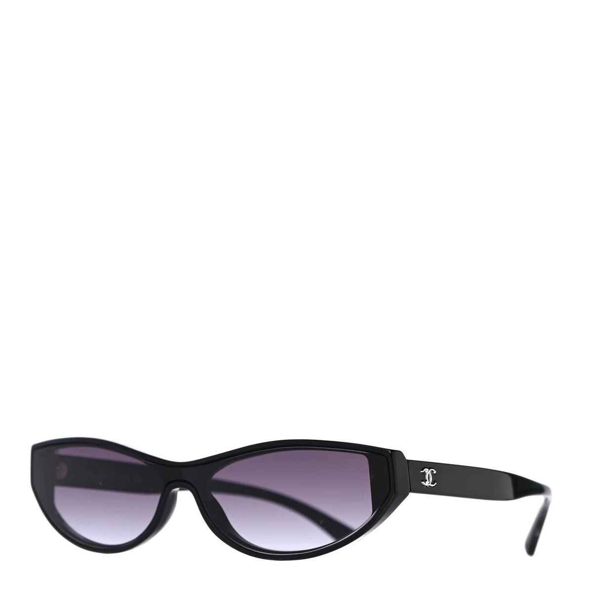 Chanel 2025 Acetate Oval Sunglasses 5415 Black ladies