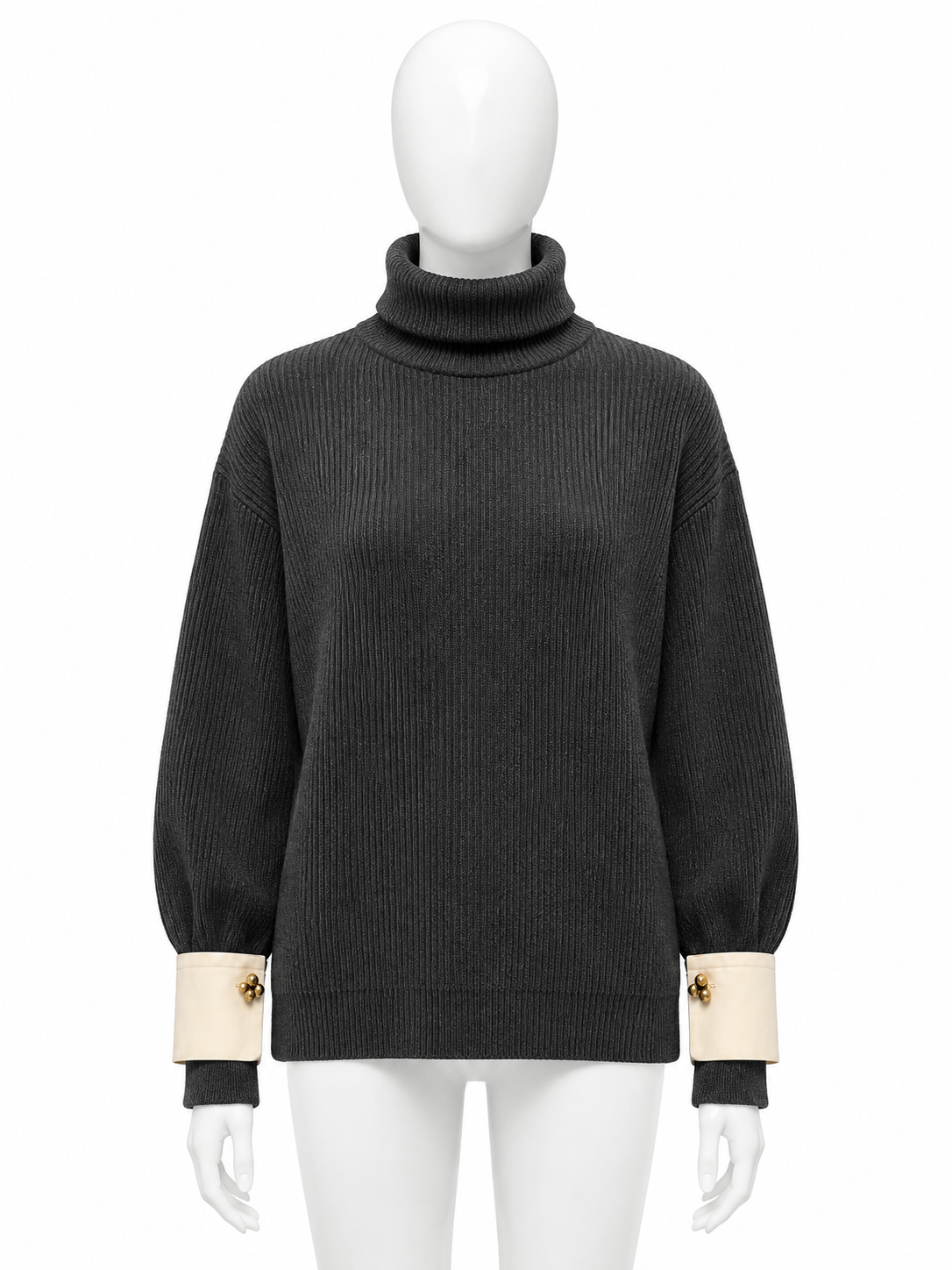 Brunello Cucinelli Cashmere Ribbed Roll-Neck Jumper ladies