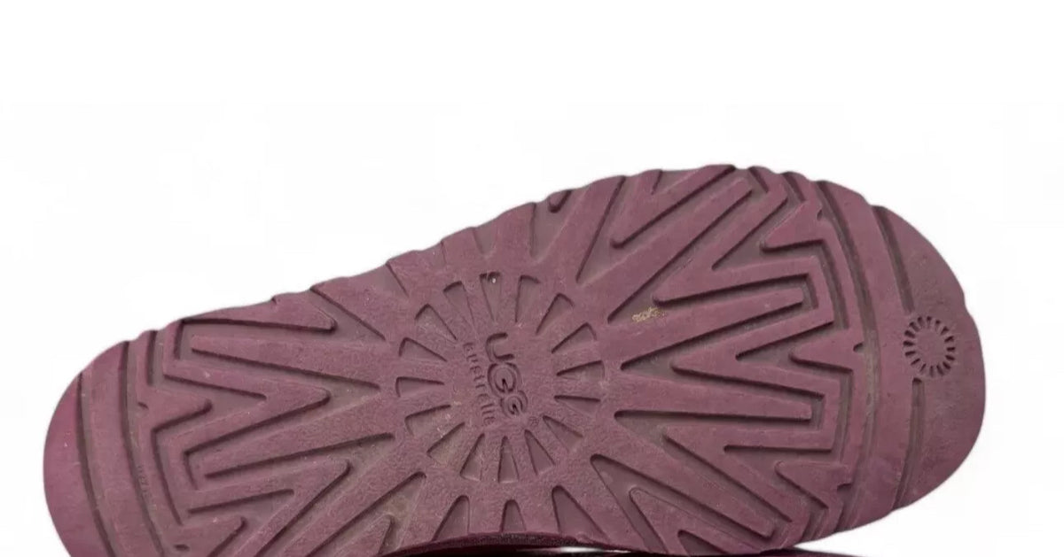 UGG 1008562 ASTR Classic Mini Metallic Maroon Sheepskin Boots UK4.5 37 UGG F11 ladies