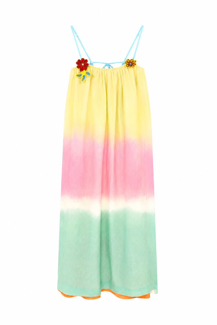 Mira Mikati Ombré Printed Tie Sundress – Size S ladies