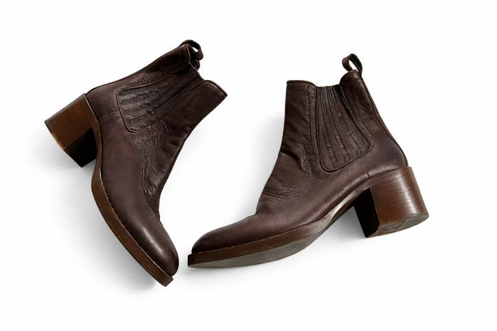 The Original CAR SHOE Leather Chelsea Boots Made in Italy - Women's size 38 1/2 ladies