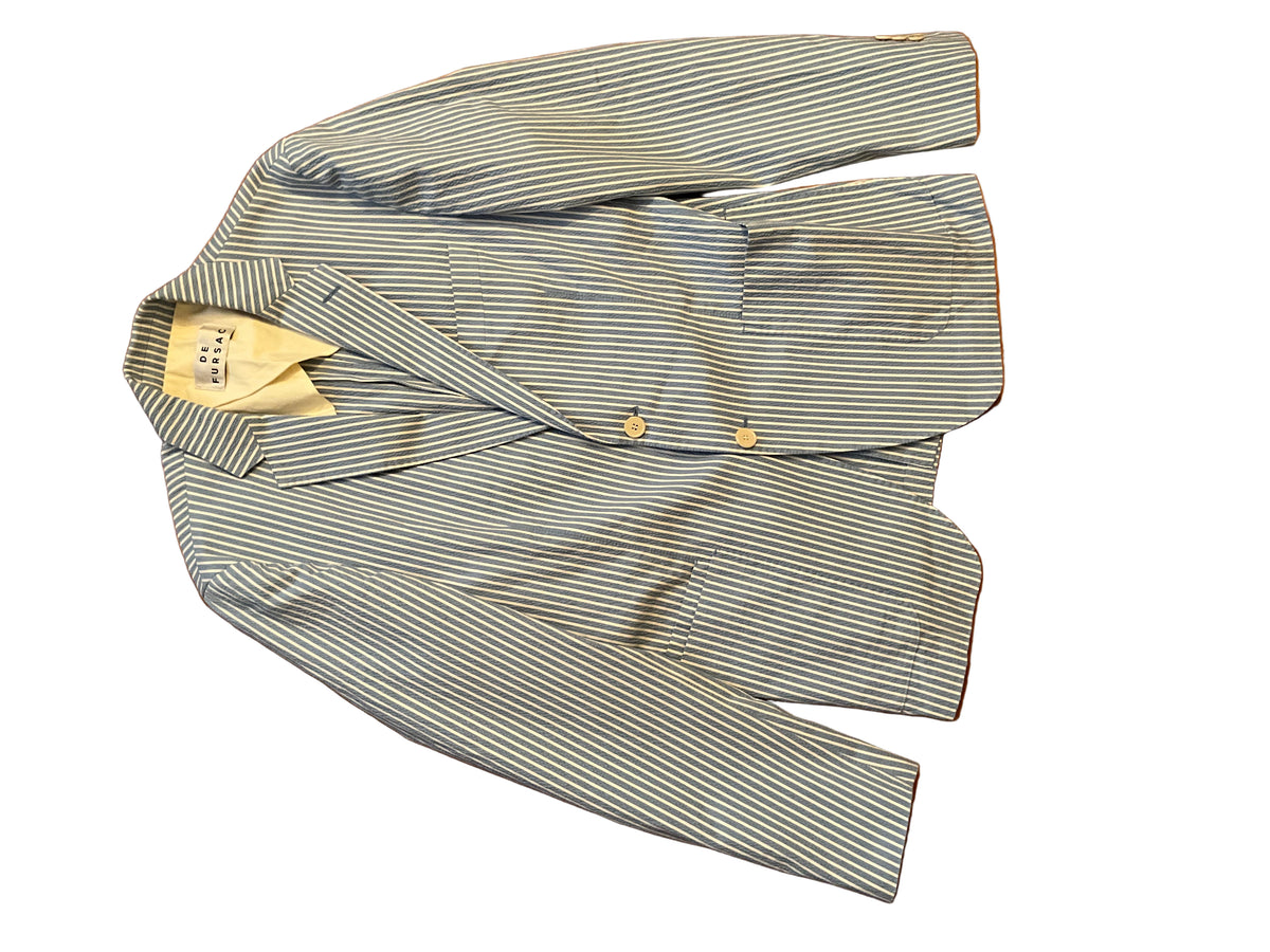 DE FURSAC STRIPS PATTERN BLAZER JACKET SIZE 50 MEN