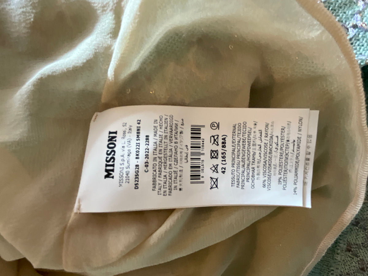 Missoni Ombre Sequin Knit Mini Dress – Size IT 42 ladies