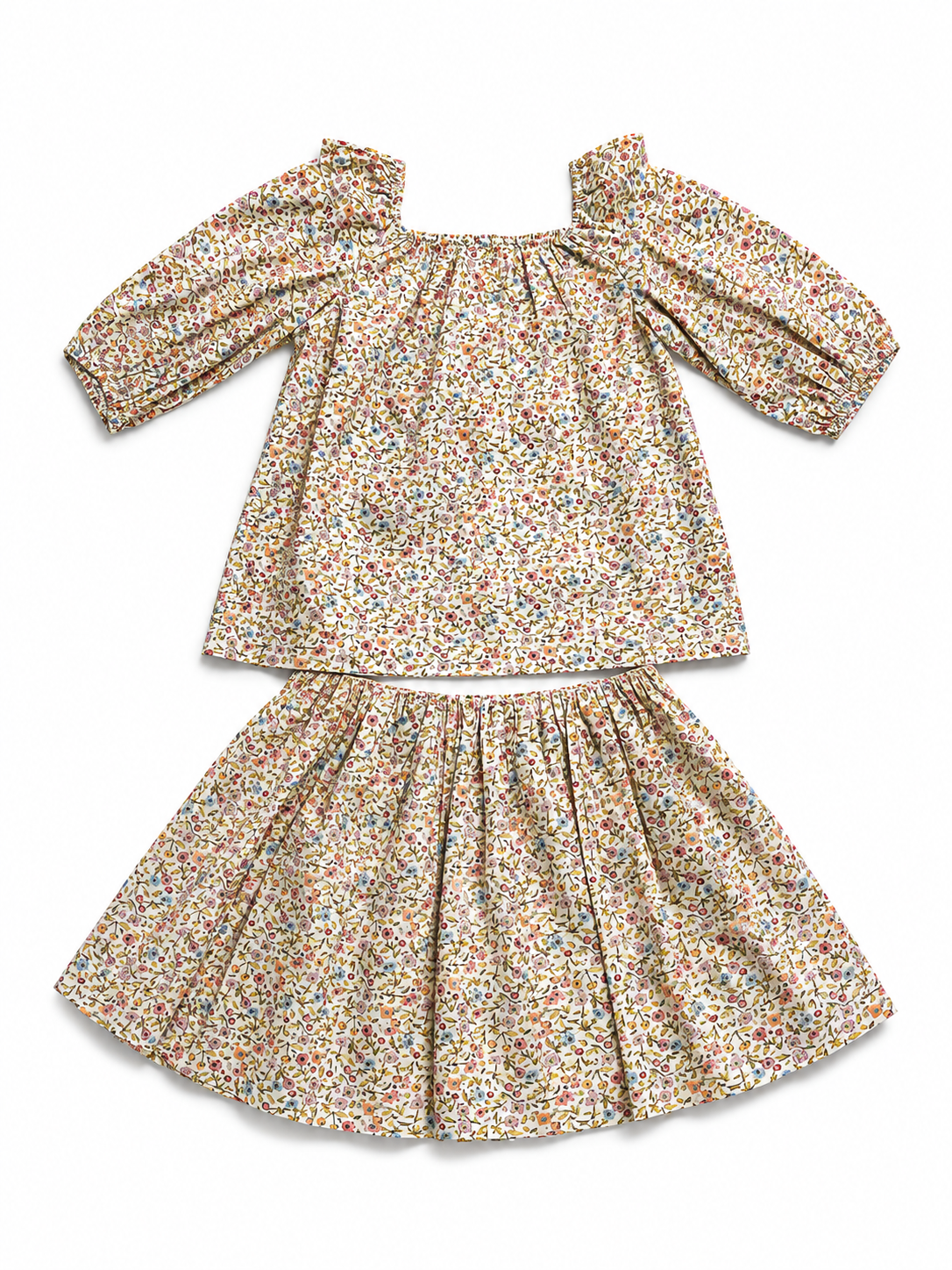 Bonpoint Liberty print skirt and blouse set Size 14 years children