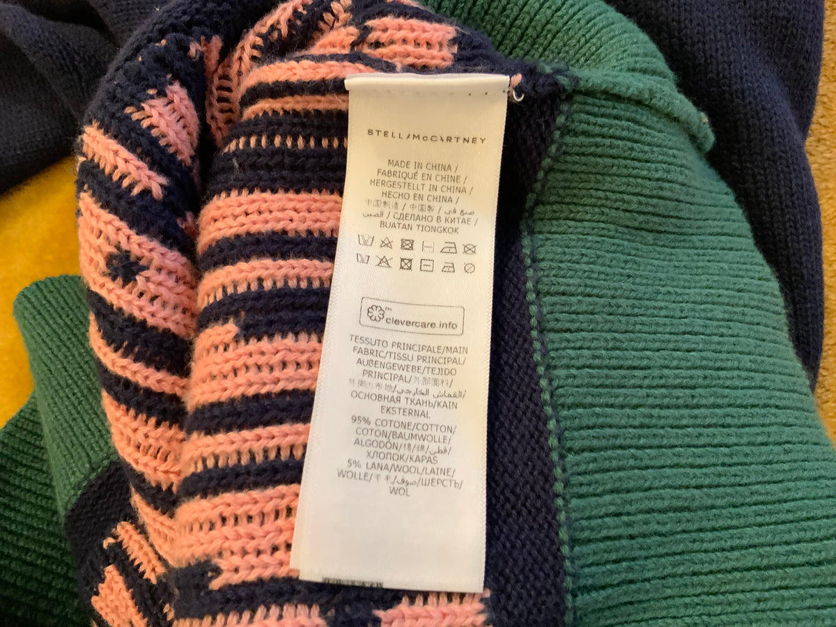 STELLA MCCARTNEY KIDS GIRLS’ Organic Cotton & Merino Wool Knit Dress 8 years children