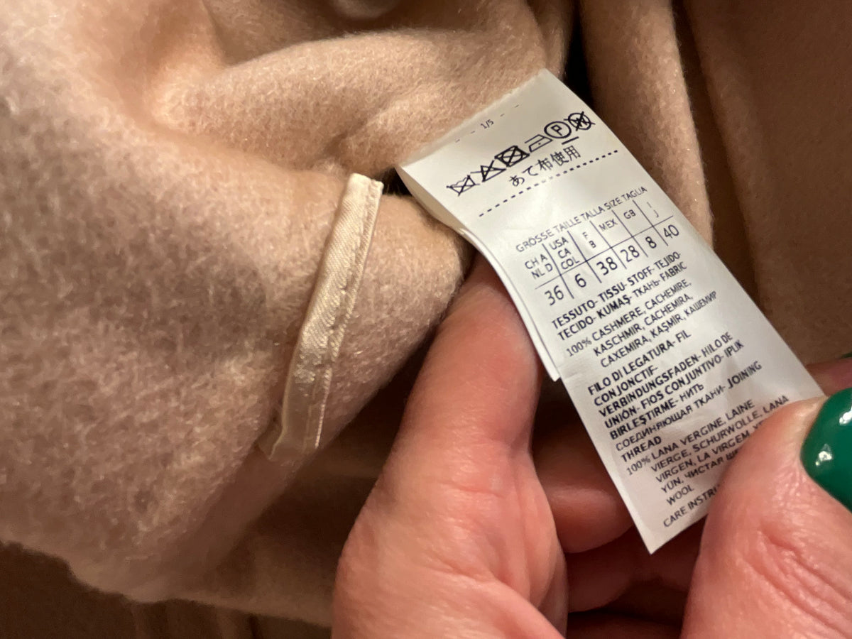 MAX MARA - Cashmere Coat MARILYN Size I 40 F 38 UK 8 ladies