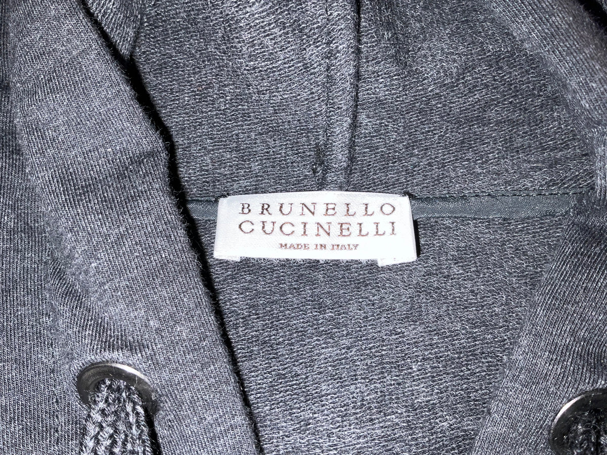 Brunello Cucinelli Monili Embellished Zip-Up Hoodie – Size XS ladies