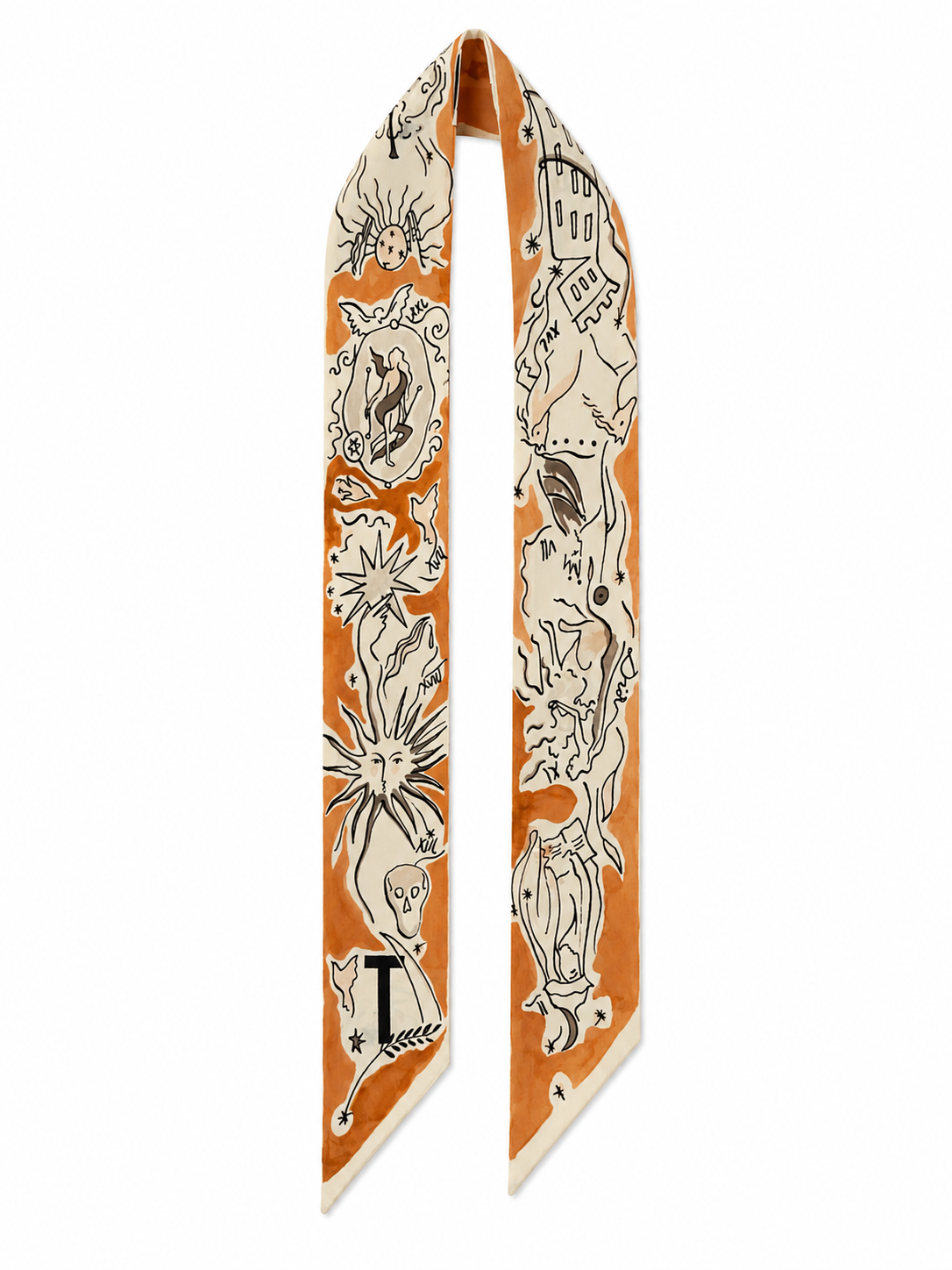 Christian Dior Silk Mitzah ABCDIOR “T” Scarf ladies