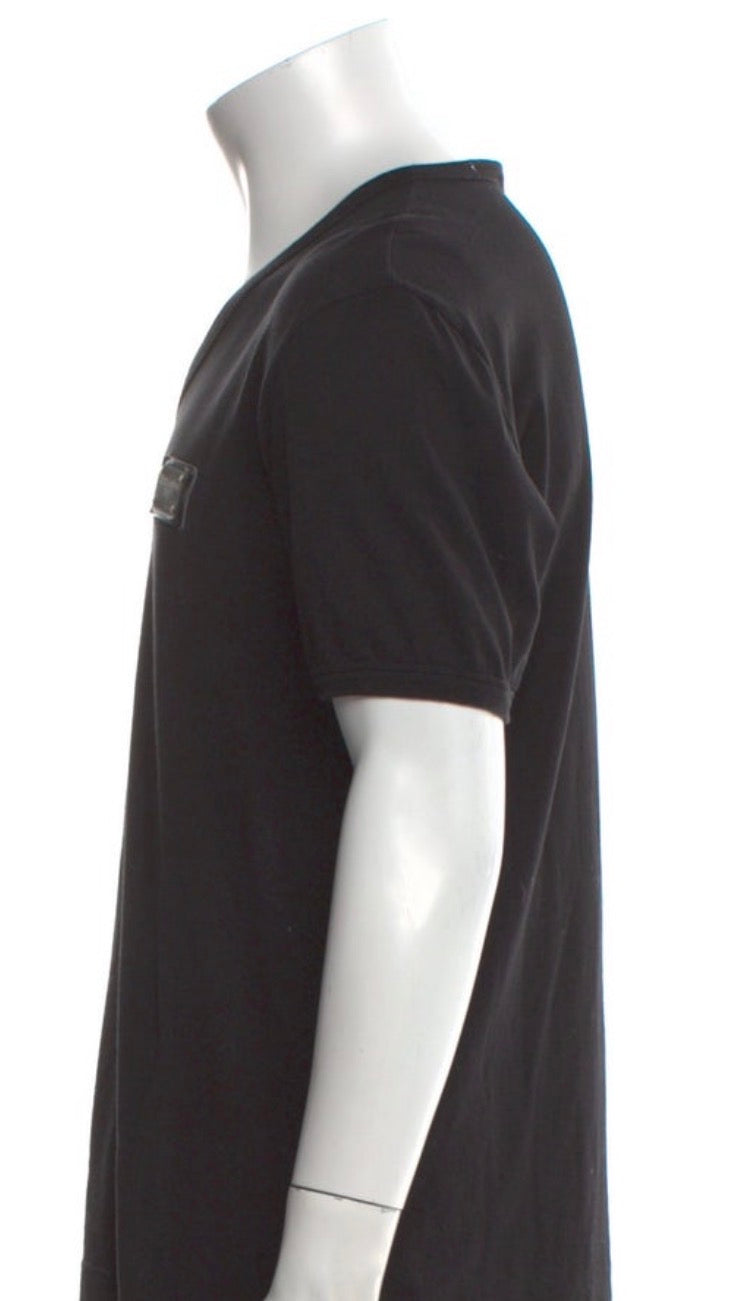 Dolce & Gabbana plaque V neck black T shirt size I 50 men