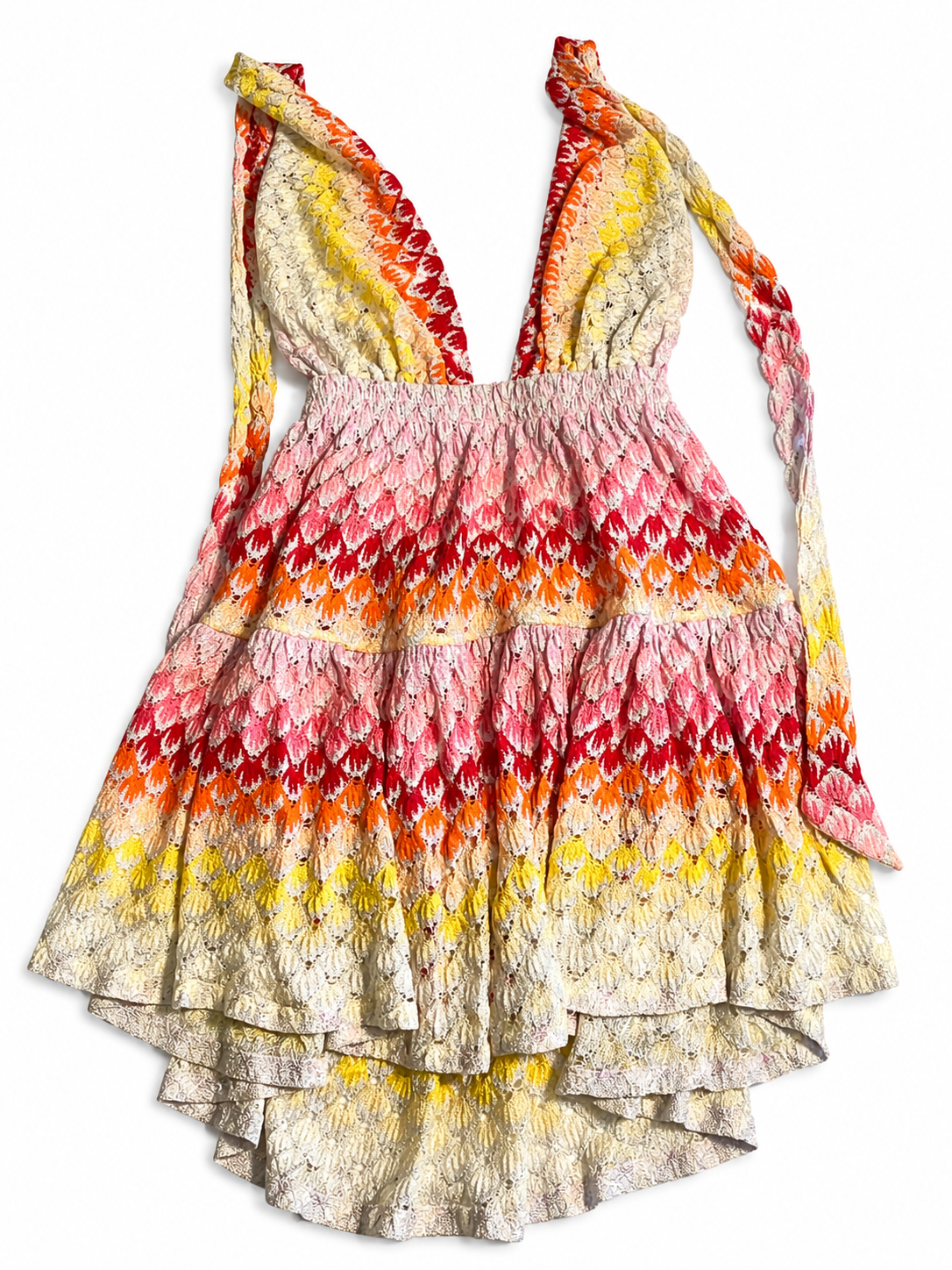 Missoni Mare Metallic Crochet-Knit Swimsuit & Mini Dress Set – Size IT 44 ladies