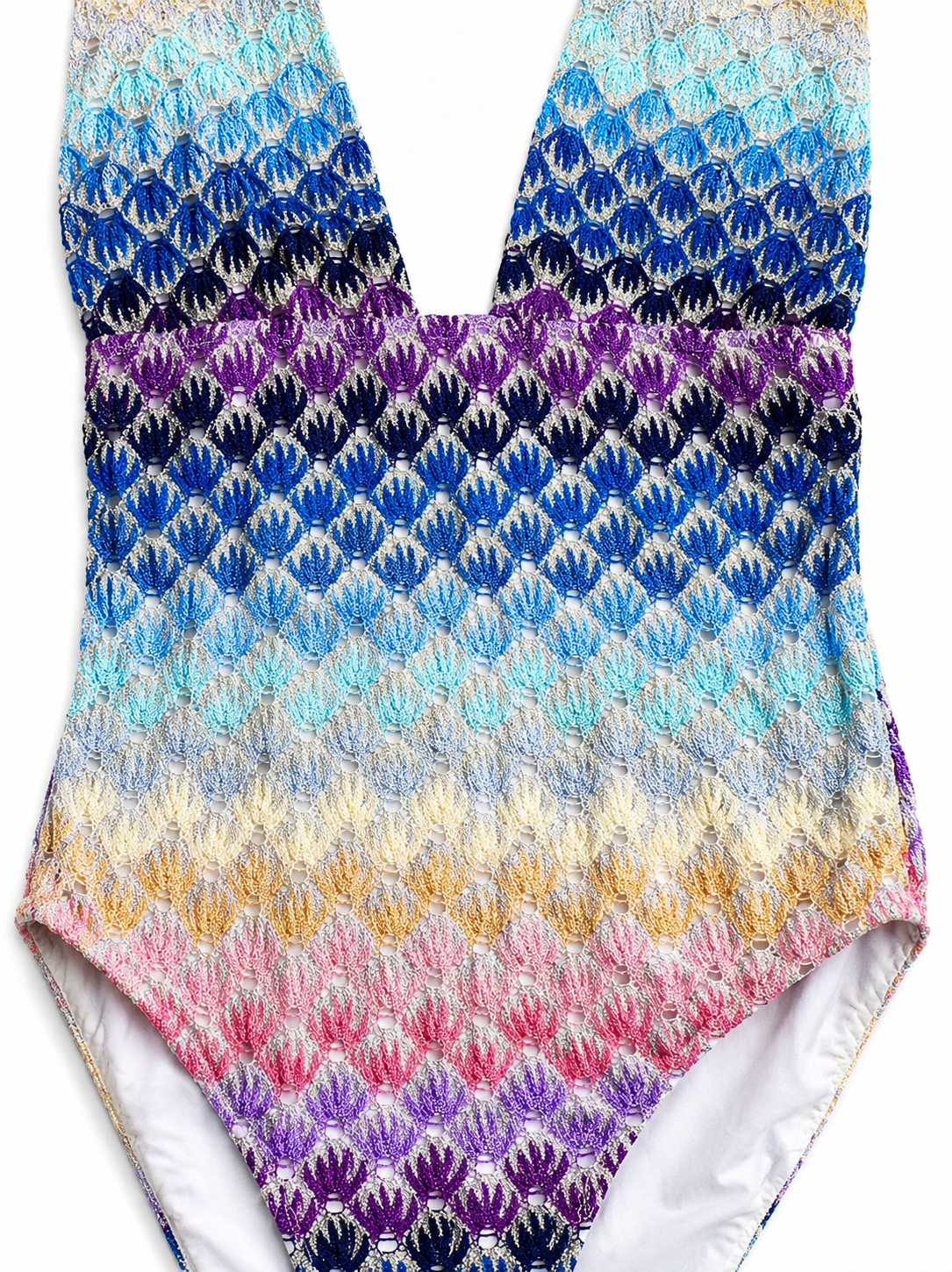 Missoni Halterneck Crochet One-Piece Swimsuit I 44 ladies