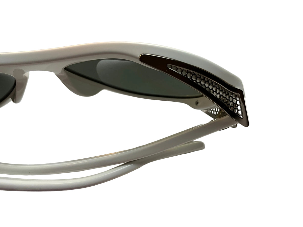 Moncler Agel MC516-02 White / Gray Sunglasses MC 516-02 58mm men