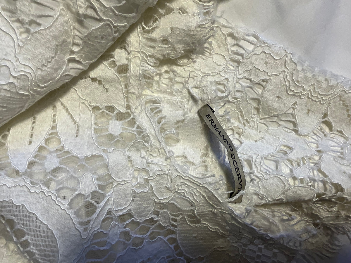 Ermanno Scervino White Lace Mini Dress size I 40 UK 8 US 4 ladies