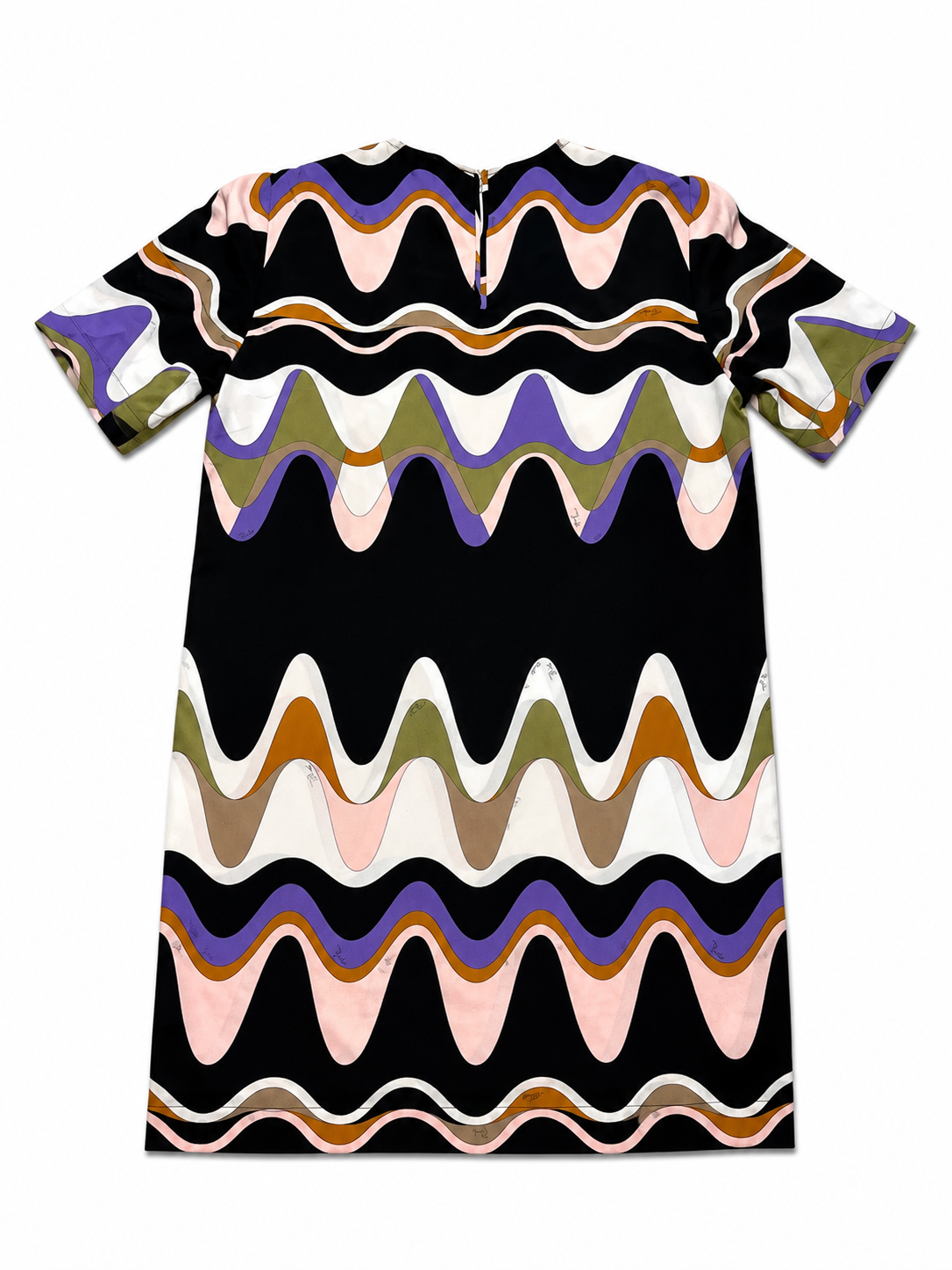Emilio Pucci Silk Waves Printed Mini Dress – Size M ladies
