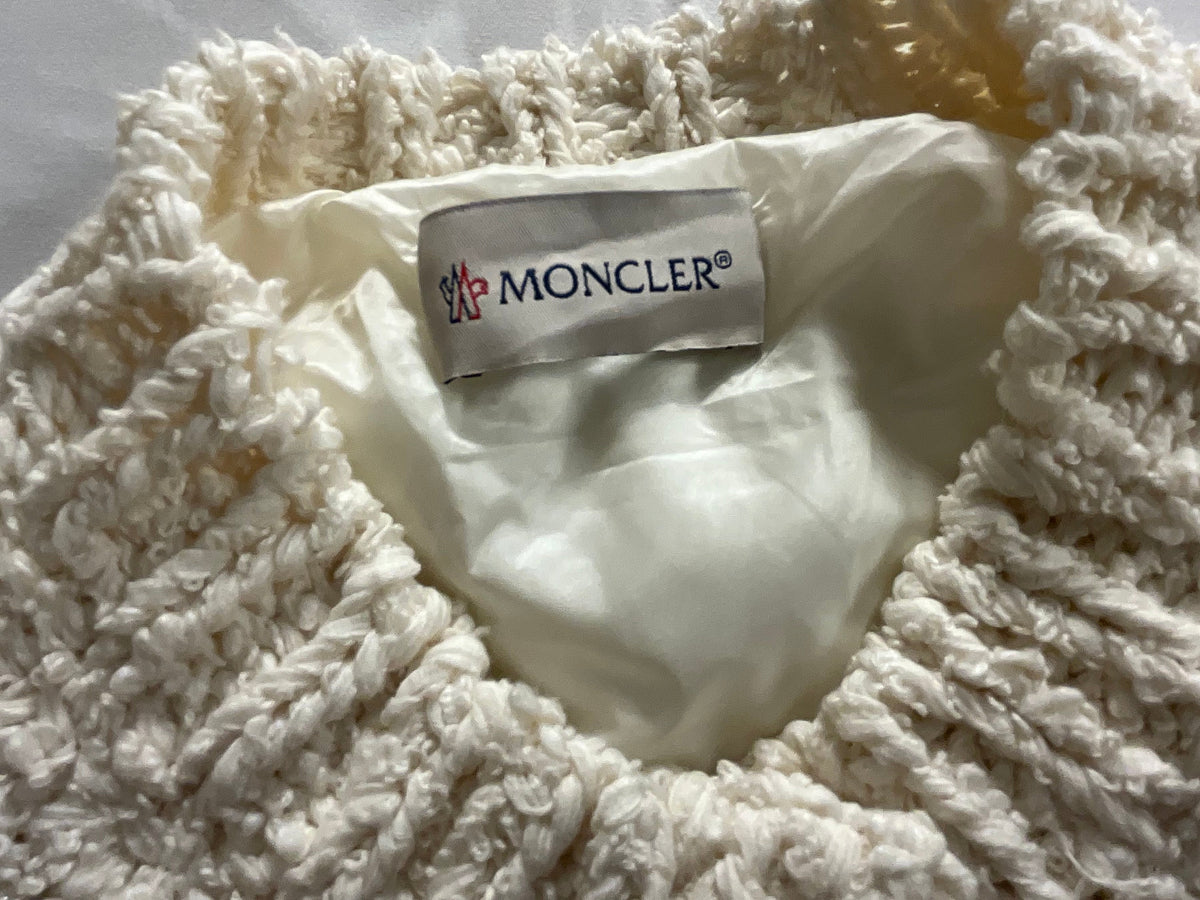 Moncler Tweed Fringe Blazer Jacket Size M medium ladies