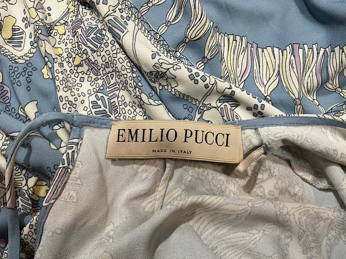 Emilio Pucci Printed Jersey Maxi Dress I 42 US 8 UK 10 ladies