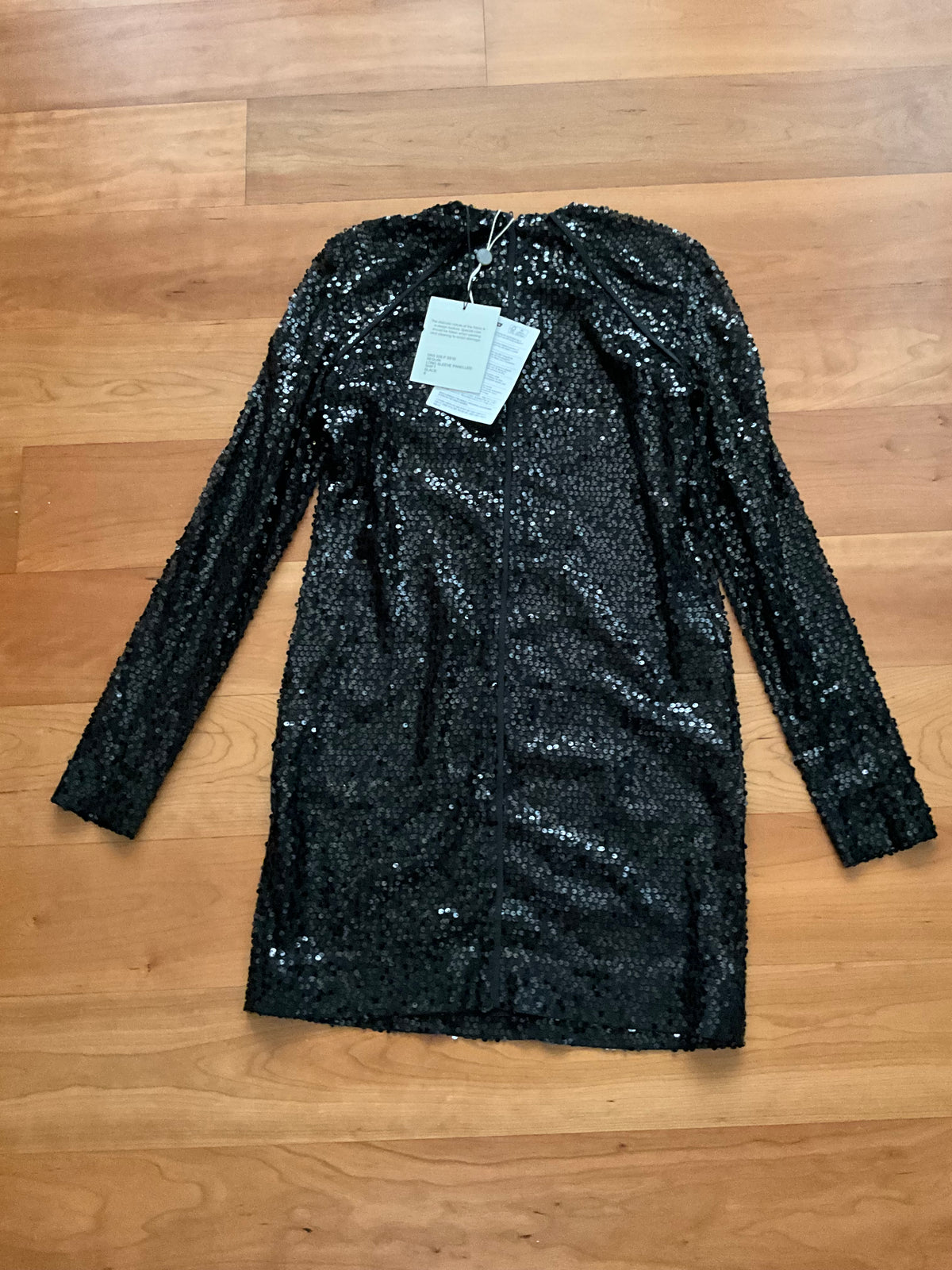 VICTORIA BECKHAM RUNAWAY SEQUIN SHIFT MINI DRESS UK 8 US 4 F 36 I 40 ladies