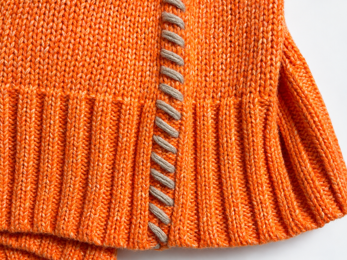 Mira Mikati Orange Daisy Embroidered Oversized V-Neck Jumper – EU 38 ladies
