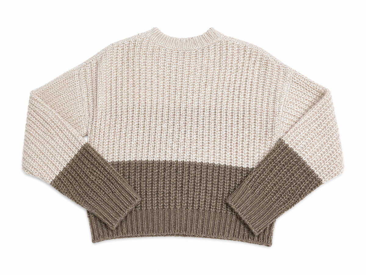 Peserico Sparkle Colour-Block Alpaca Blend Pullover I 44 ladies