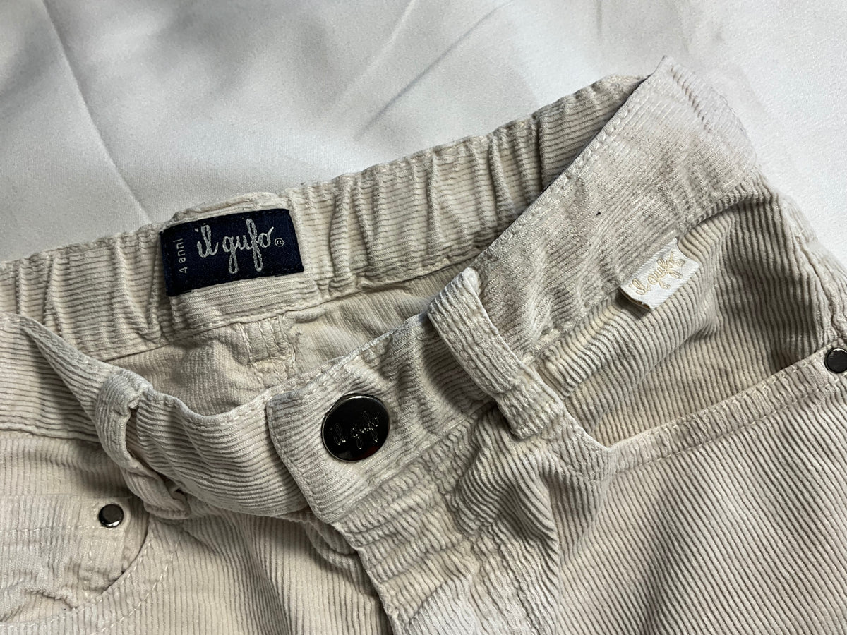 Il Gufo Kids’ Corduroy Trousers 4 years children