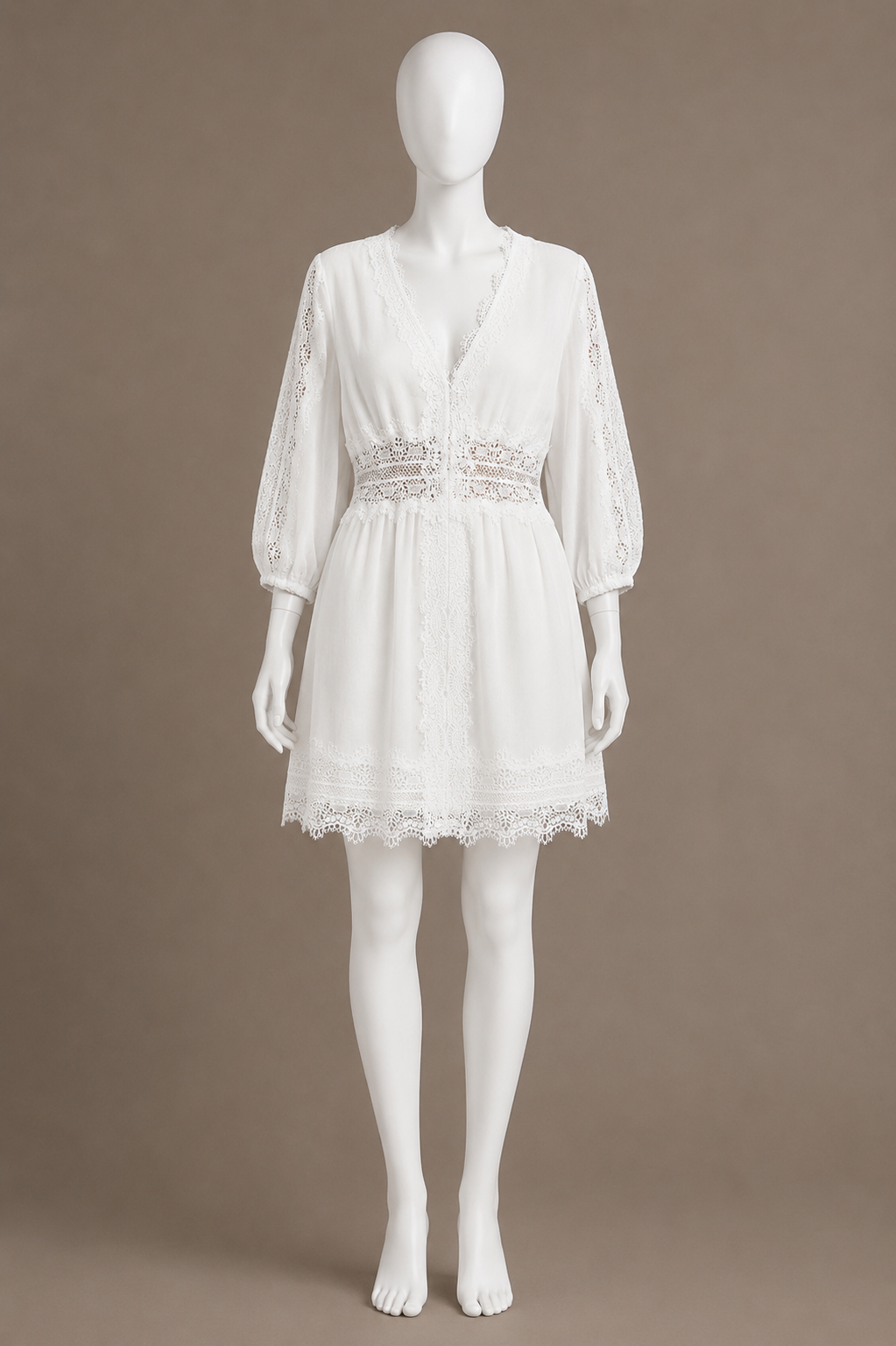 Zara WHITE SHORT RAMIE DRESS REF 2731/063 SIZE S small ladies