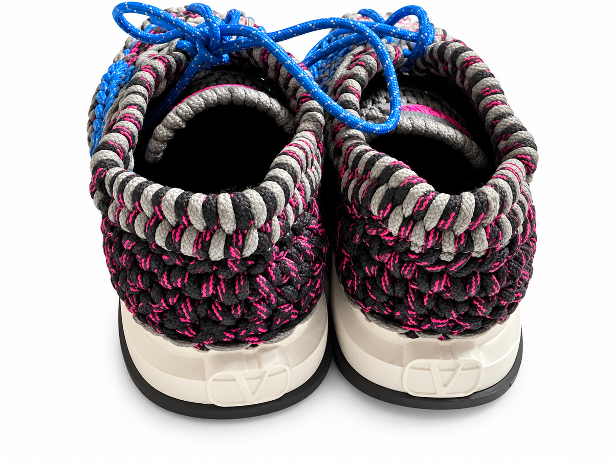 Valentino Garavani Men’s Crochet Rope Sneakers Trainers Multicolour Size EU 42 UK 8 men