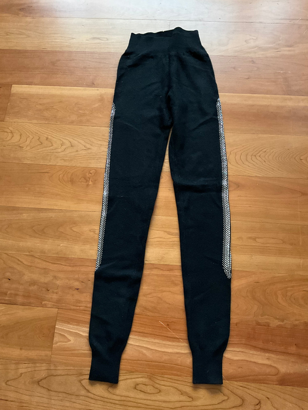 William Sharp Swarovski Crystals Cashmere Leggings Trousers Size S small ladies