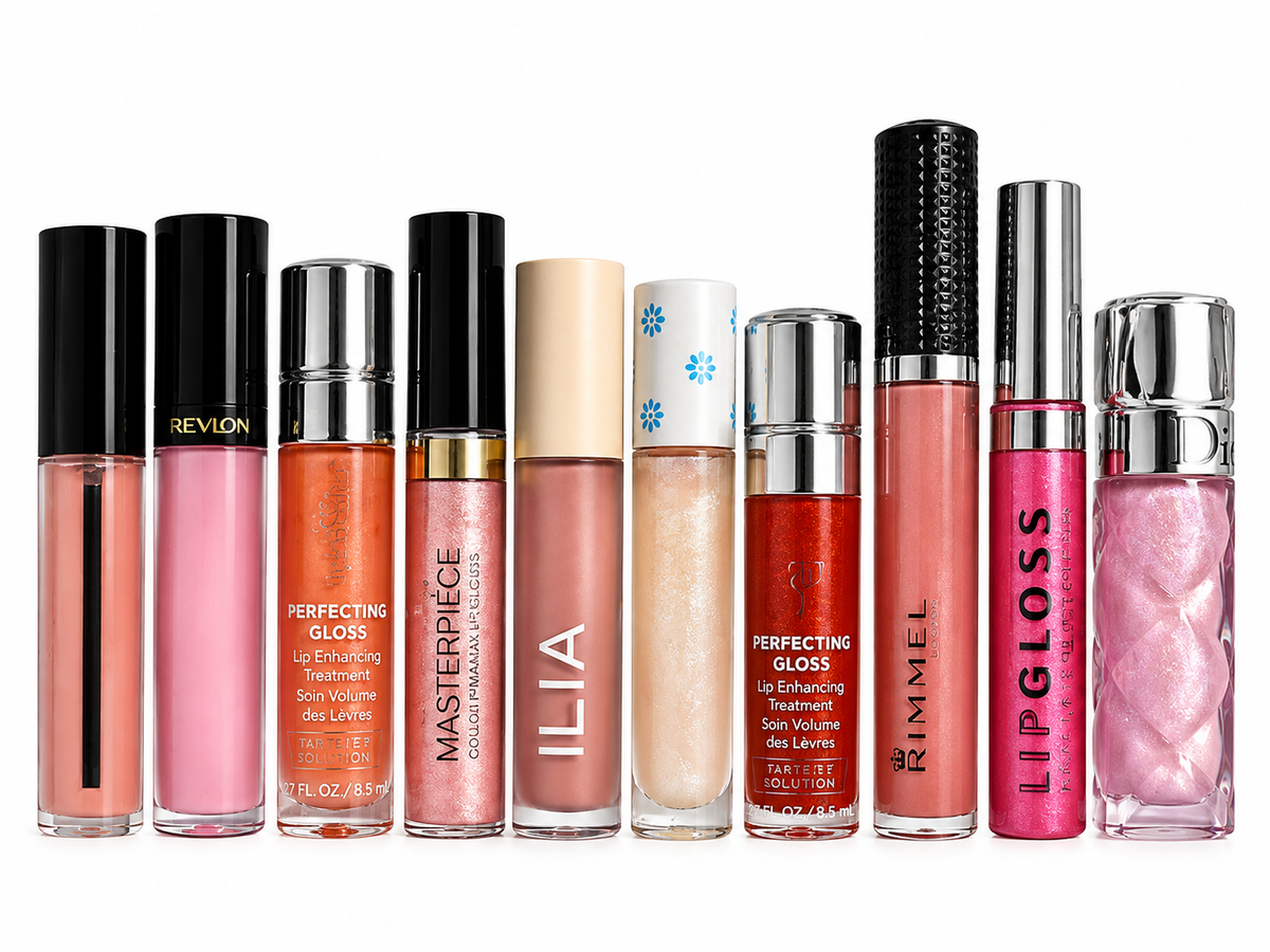 Designer Lip Gloss & Lip Treatment Lot – Set of 10 ladies