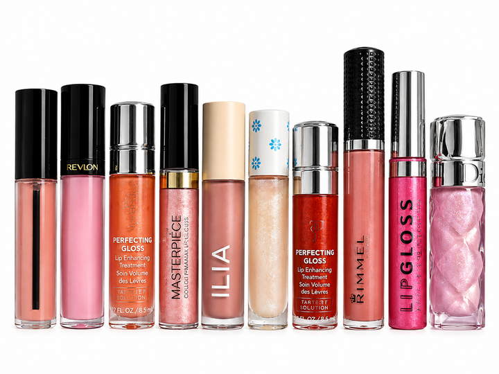 Designer Lip Gloss & Lip Treatment Lot – Set of 10 ladies