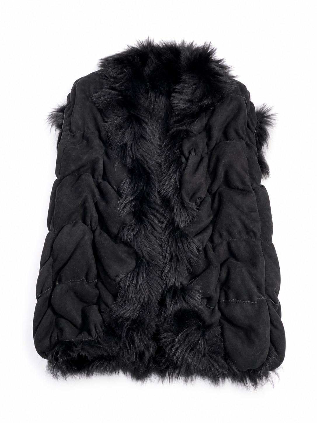 Joseph Black Lambskin Shearling Vest – Size 38 ladies