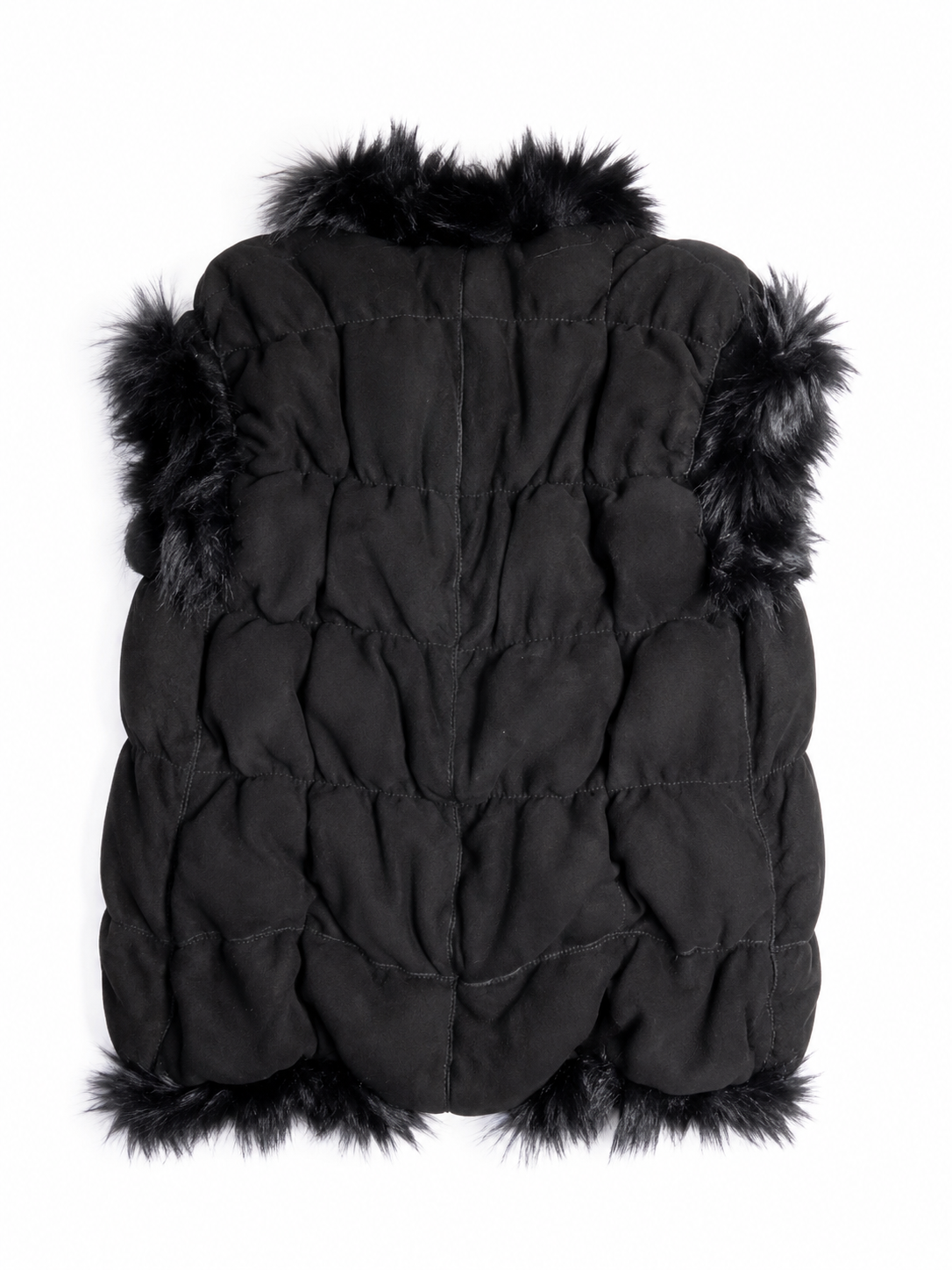 Joseph Black Lambskin Shearling Vest – Size 38 ladies