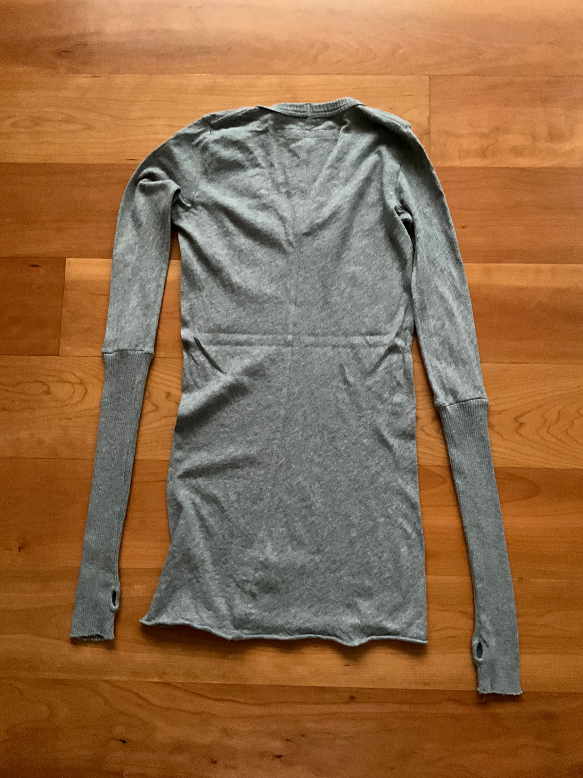 ENZA COSTA Cashmere Cotton Fitted Cuffed V Neck Sweater Knit Size XS ladies