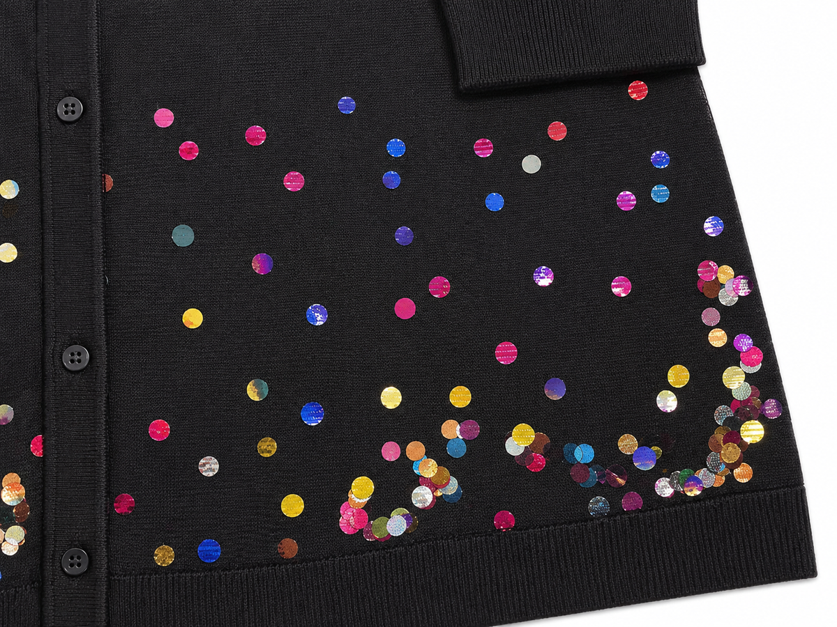 Stella McCartney Kids Multicoloured Sequin Cardigan 12 years children