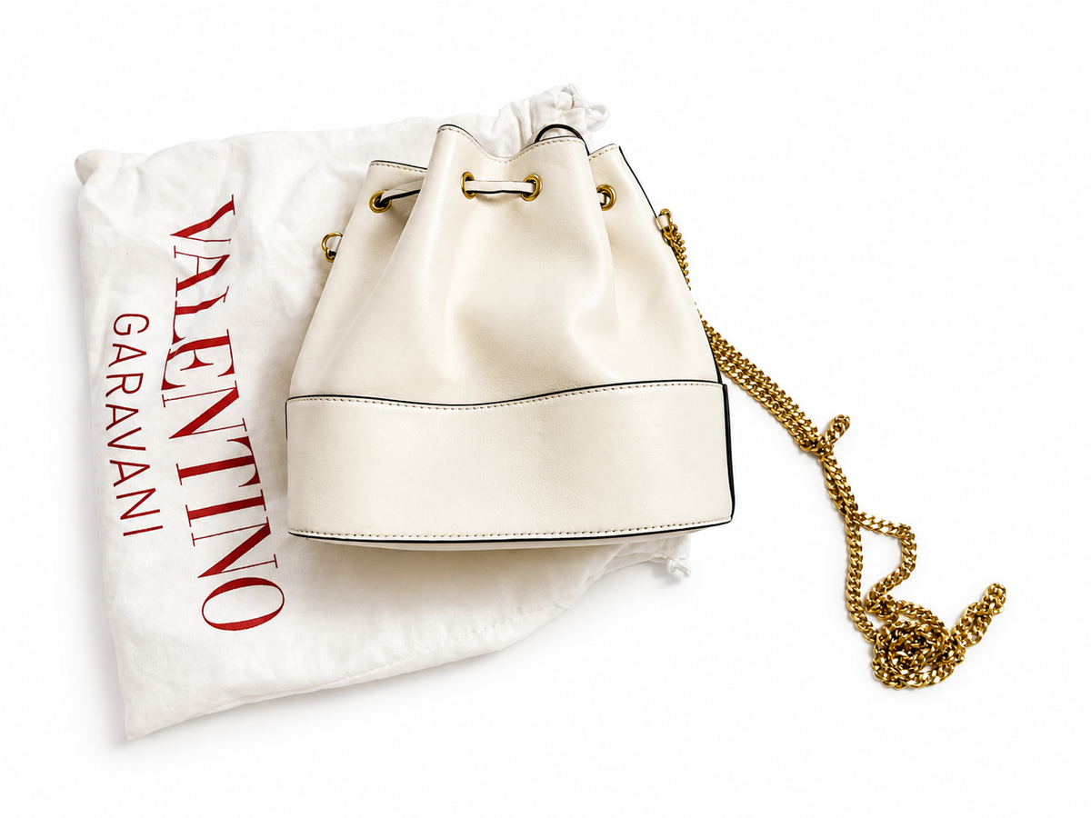 Valentino Garavani VLOGO Signature Mini Bucket Bag in Nappa Leather Crossbody ladies