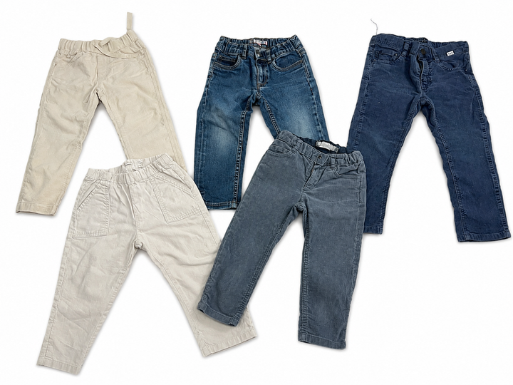 Lot of 5 Boys’ Designer Trousers – Il Gufo & Bonpoint – Size 3 Years children