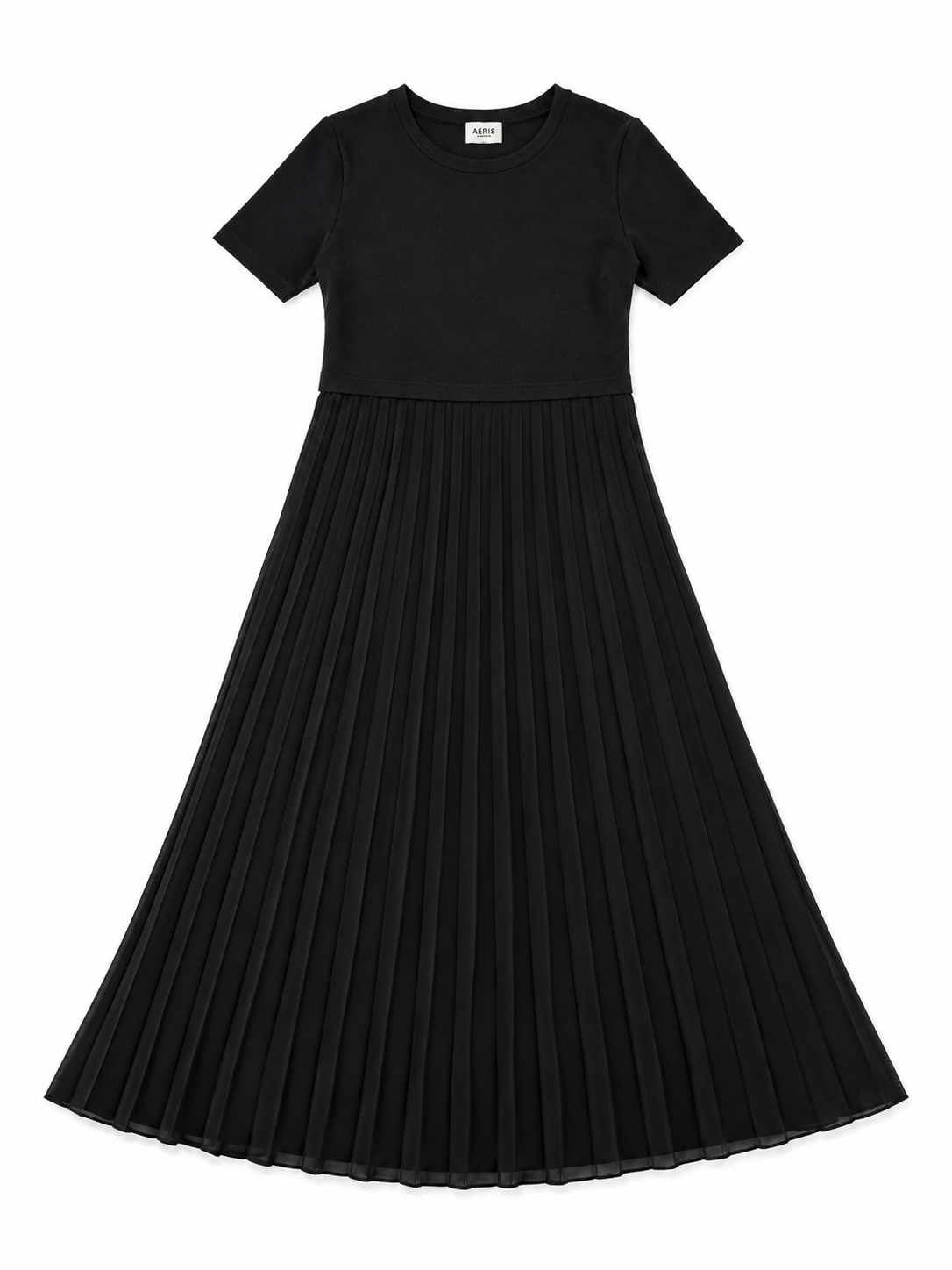 Claudie Pierlot Pleated Crepe & Cotton-Jersey Midi Dress – Size 2 M medium ladies