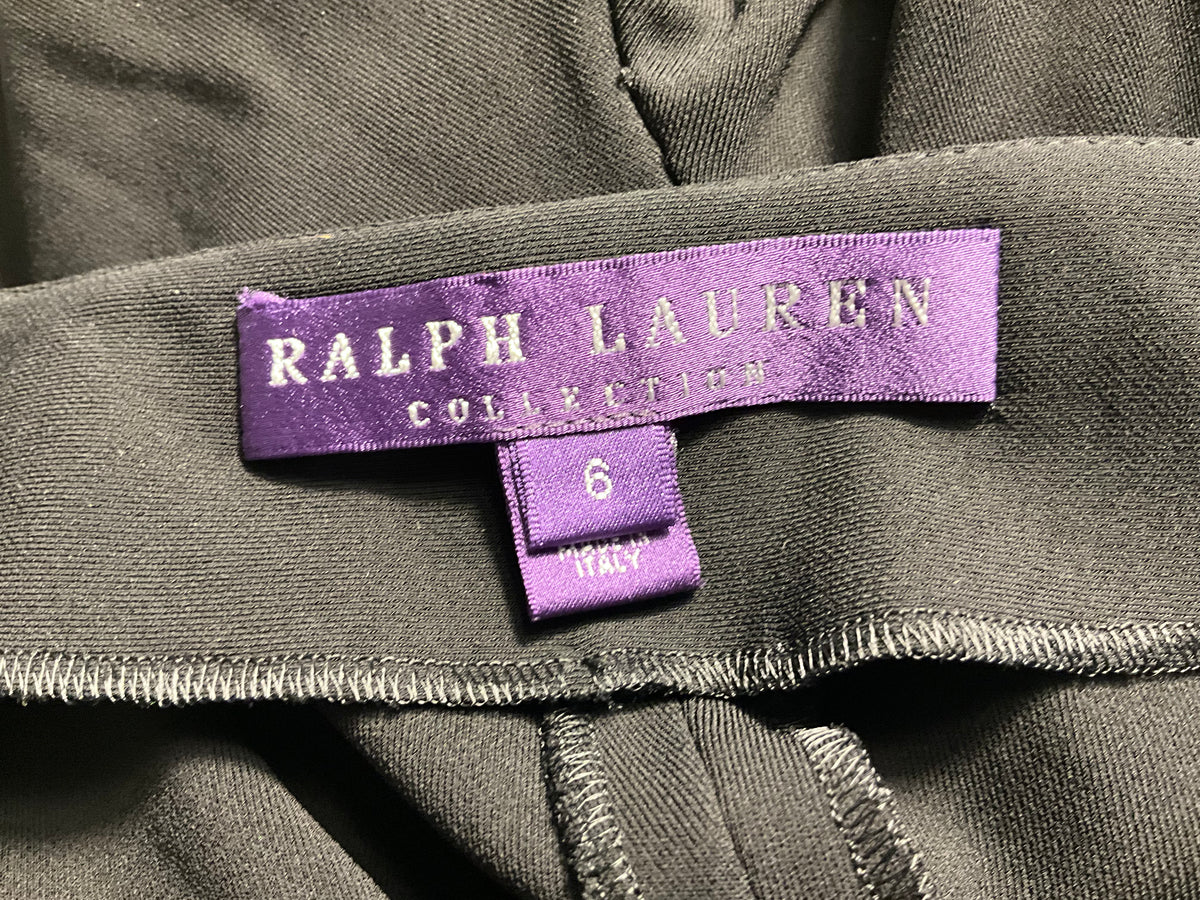 Ralph Lauren Purple Label Wrap Tapered Pants – Black – Size US 6 / IT 42 ladies