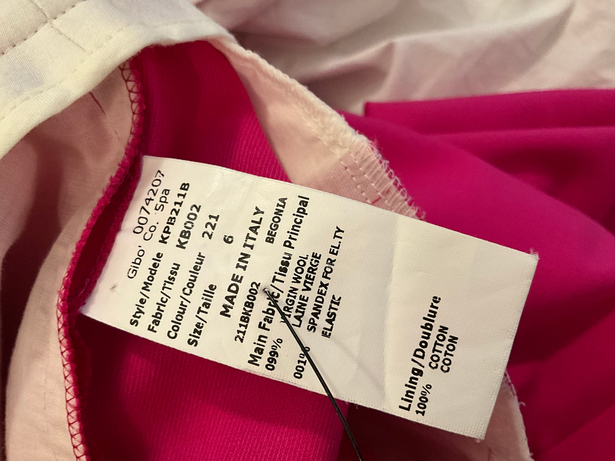 Michael Kors Pink Virgin Wool tailored trousers pants size US 6 UK 10 ladies