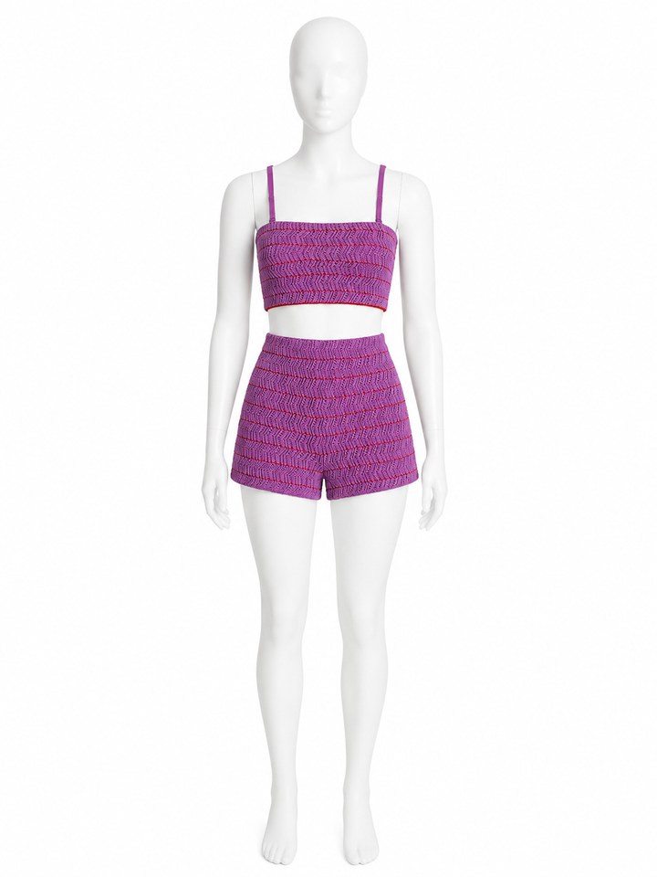 Giorgio Armani Two-Piece Knit Set -shorts and top ladies