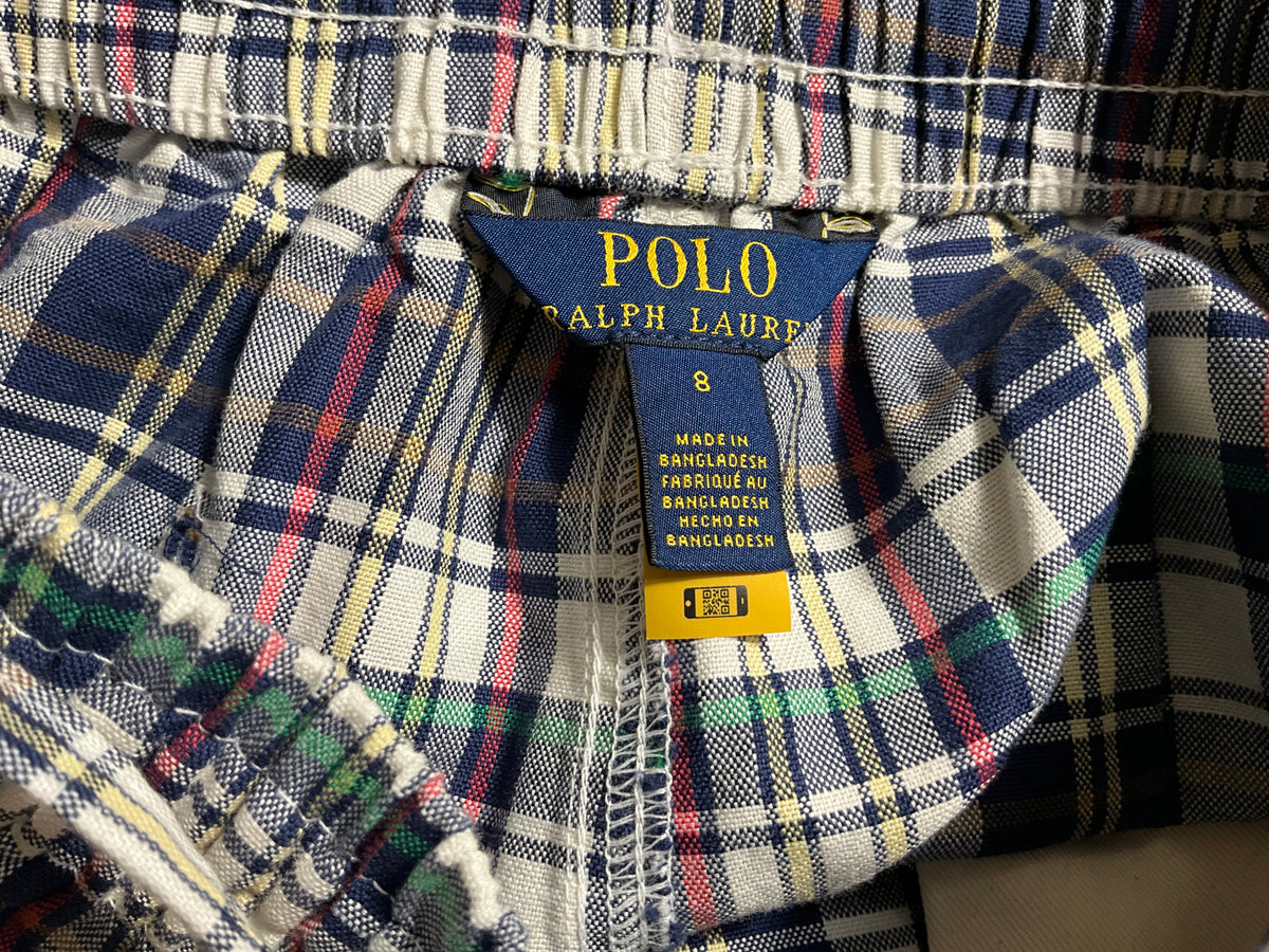 Polo Ralph Lauren Boys Plaid Bermuda Shorts 8 years children
