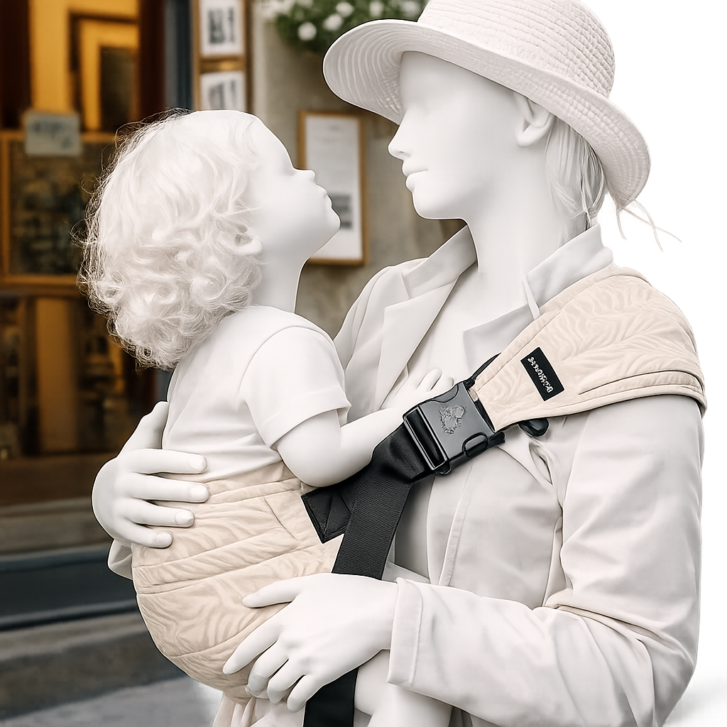 Senarah Toddler Carrier / Hip Carrier – Beige Zebra Print children